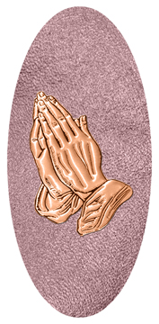 DG5000-516-CP-SH-OR Copper Praying Hands Shimmer Orchid